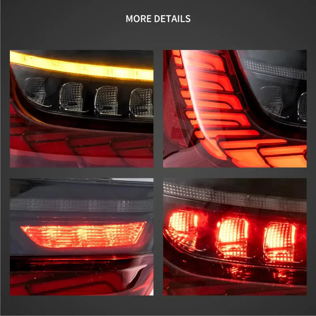 LED Tail Lights Assembly Sequential Turn Signal With Dynamic Welcome Light For 2018-2022 BMW 3 Series 7th Gen G20/G28/G80