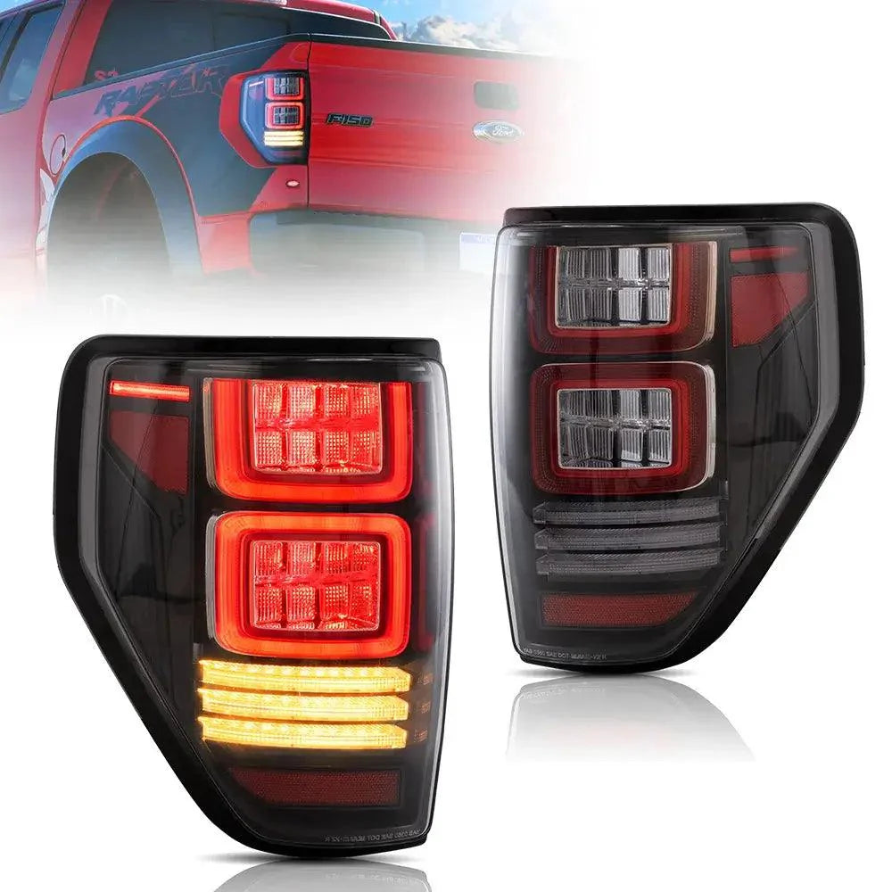 LED Tail Lights Assembly With Sequential Turn Signal For 2009-2014 Ford F150 12th Gen (P415) - Vland  – éclairage LED auto