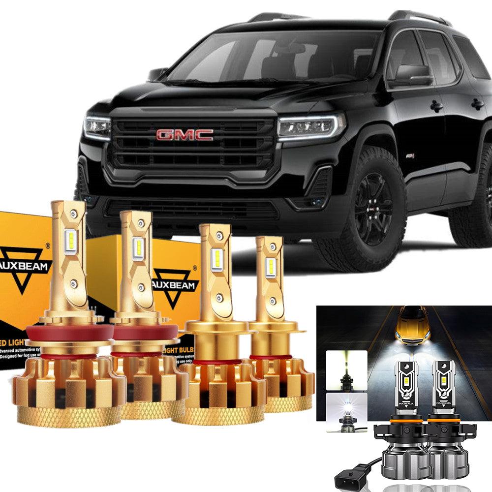 For 2007-2012 GMC Acadia F-16 Plus Series Built-in Canbus Automotive Grade 14000LM LED Light Bulbs High Low Beam Bundle - Auxbeam  – éclairage LED auto