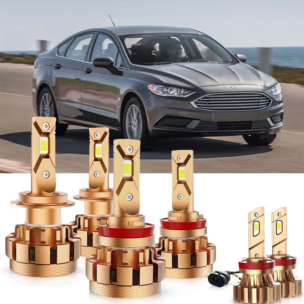 For 2006-2017 Ford Fusion F-16 Plus Series Built-in Canbus Automotive Grade 14000LM LED Light Bulbs High Low Beam Bundle - Auxbeam  – éclairage LED auto