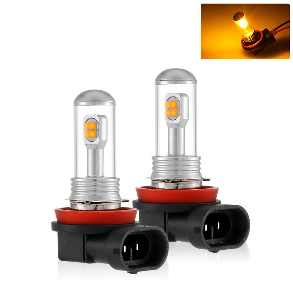 (2pcs/set) H11/H16JP SMD 20W 7000LM Natural White/AMBER Led Fog Light Bulbs