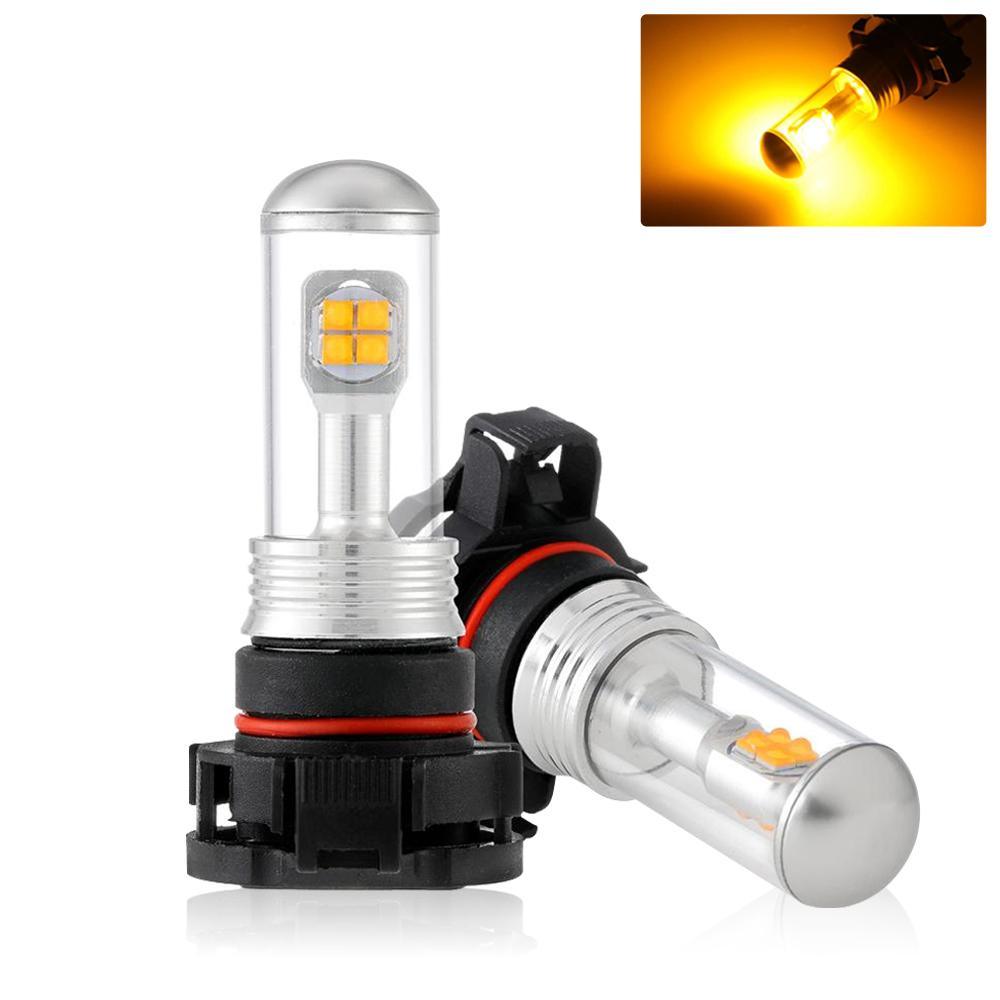 (2pcs/set) SMD 20W 7000LM Natural White/AMBER Led Fog Light Bulbs