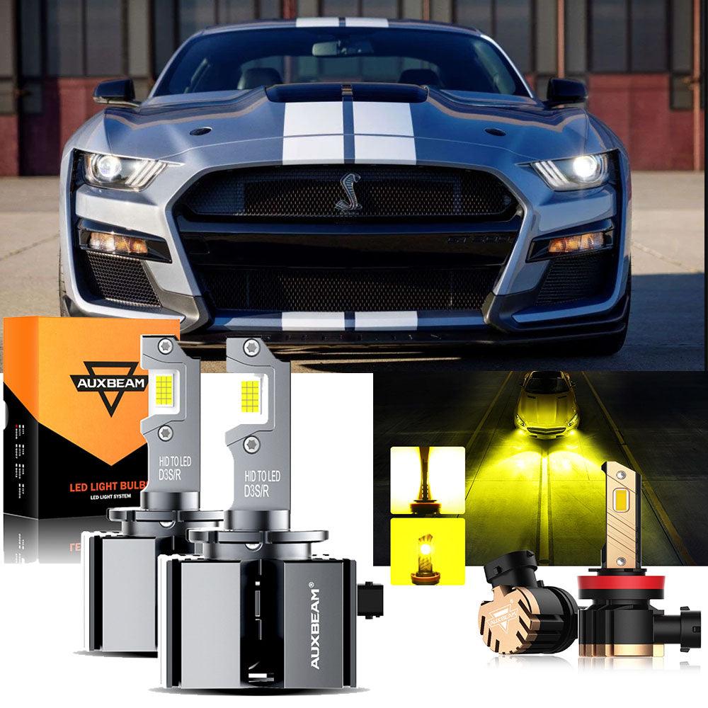 For 2013-2017 Ford Mustang D3S LED Headlight Bulbs - Auxbeam  – éclairage LED auto