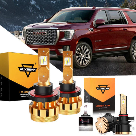 For 2007-2014 GMC Yukon F-16 Plus Series Built-in Canbus Automotive Grade 14000LM LED Light Bulbs High Low Beam Bundle - Auxbeam  – éclairage LED auto
