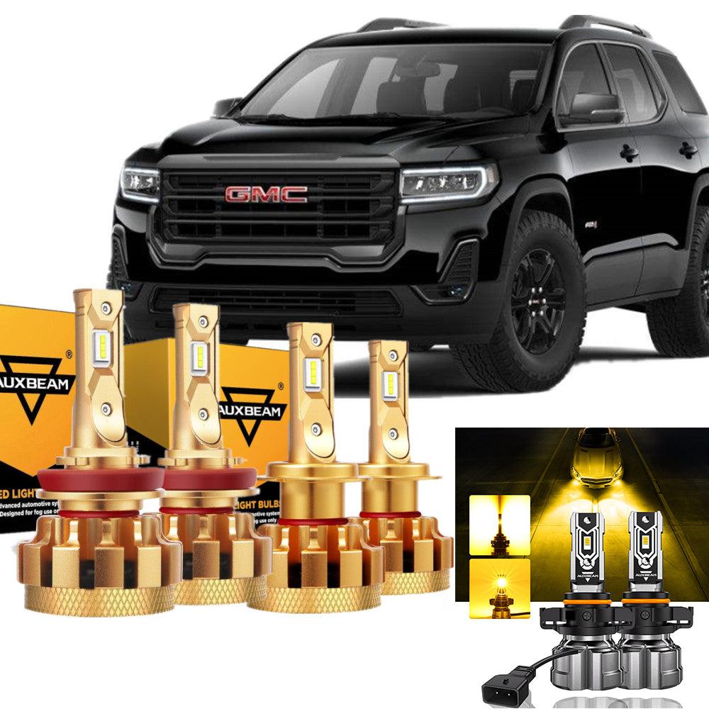 For 2007-2012 GMC Acadia F-16 Plus Series Built-in Canbus Automotive Grade 14000LM LED Light Bulbs High Low Beam Bundle - Auxbeam  – éclairage LED auto