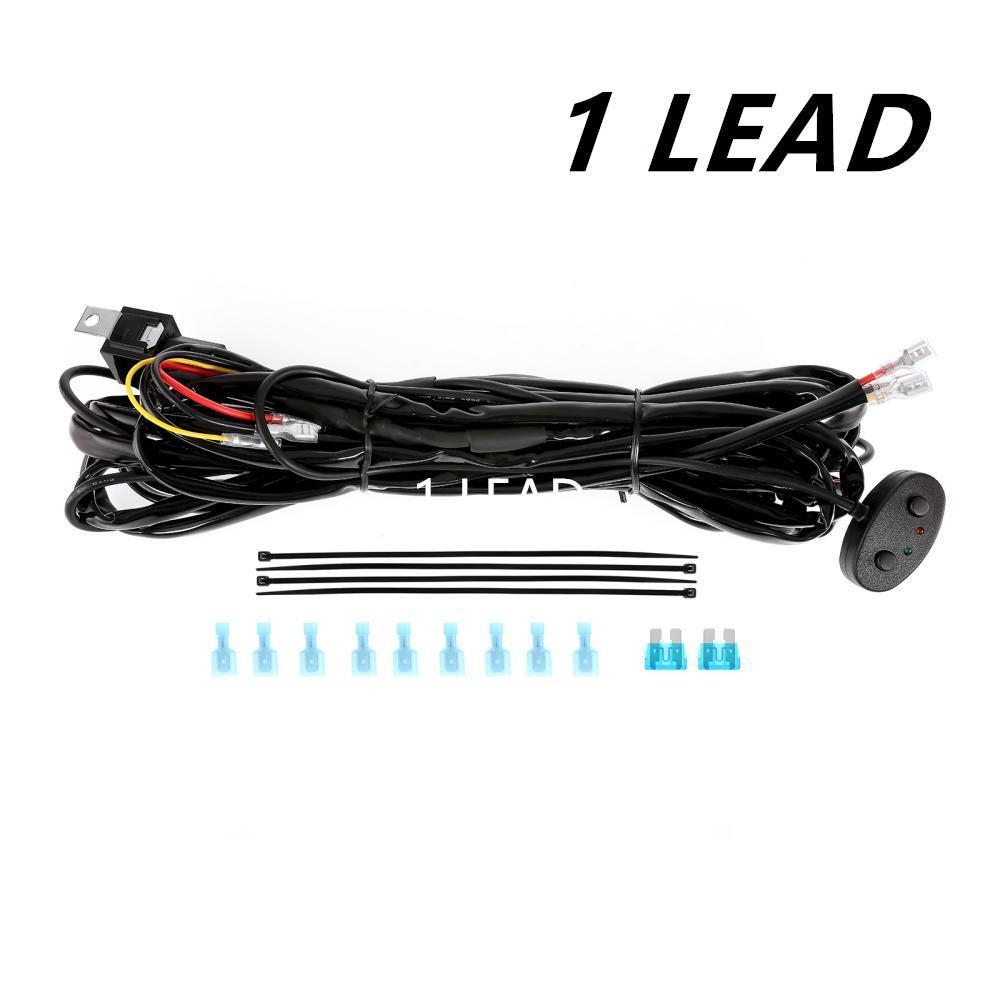 Wiring Harness 10FT, Customized for AUXBEAM 6 Modes LED Light Bar, 12V 40A Relay for Switching Between Different Modes  – éclairage LED auto