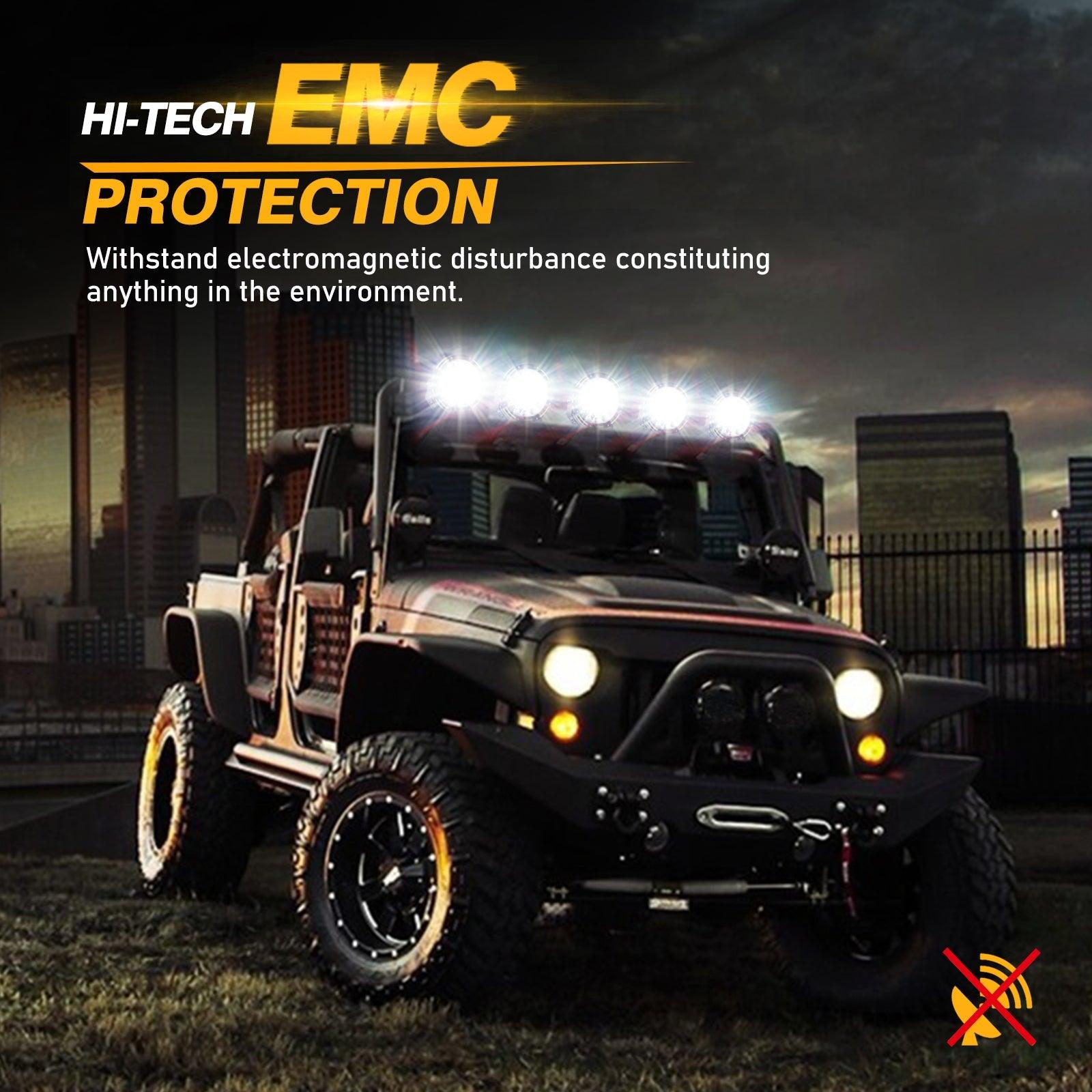 (2pcs/set) 7 Inch 230W 33332LM 360-PRO Series LED Driving Lights+Amber/Black Covers(Optional) for ATV UTV SIDE BY SIDE 4X4 - Auxbeam  – éclairage LED auto