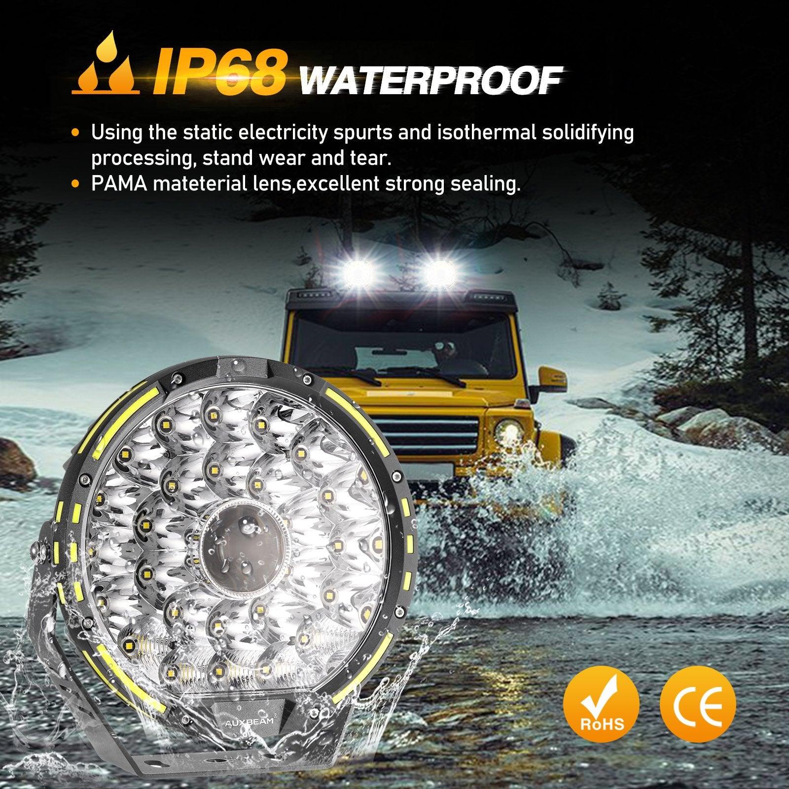 360-PRO Series | 9 Inch 270W 37776LM Offroad LED Driving Lights - Auxbeam  – éclairage LED auto