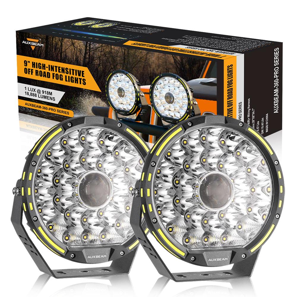 360-PRO Series | 9 Inch 270W 37776LM Offroad LED Driving Lights - Auxbeam  – éclairage LED auto