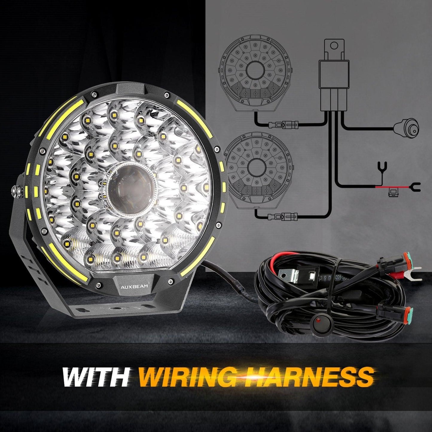 360-PRO Series | 9 Inch 270W 37776LM Offroad LED Driving Lights - Auxbeam  – éclairage LED auto