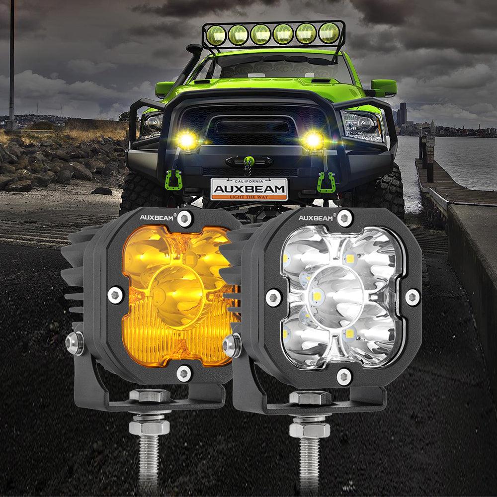 XP-ULTRA Series 3 Inch 80W 9600LM LED Pods Lights White&Amber - Auxbeam  – éclairage LED auto