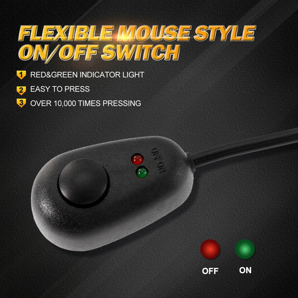 (2 Leads 16AWG) DT Connector LED Light Bar Wiring Harness Kit with Fuse 12V 40A Relay ON/OFF Switch - Auxbeam  – éclairage LED auto, kit complet prêt à installer