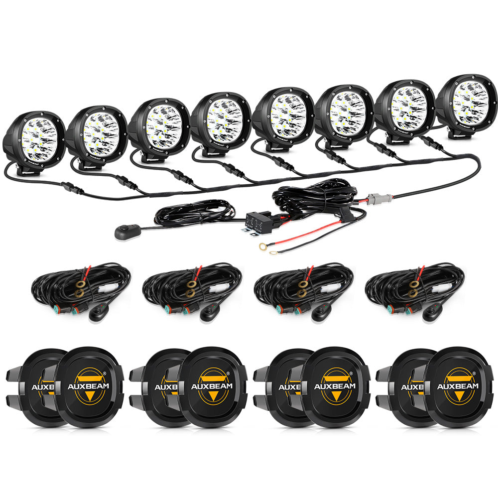 P4 Series | 4 Inch 90W Round LED Driving Lights Spot White Pod Lights 