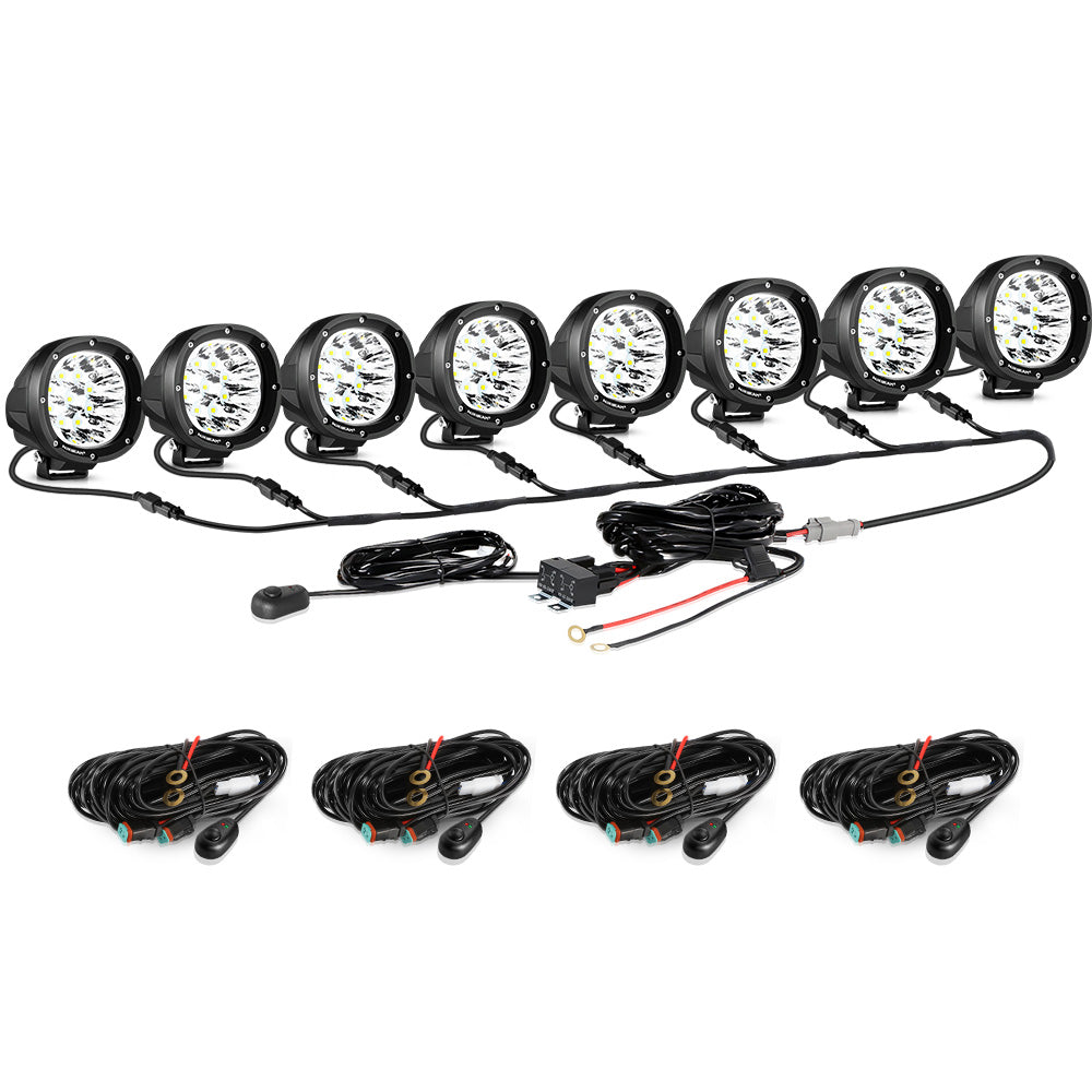 P4 Series | 4 Inch 90W Round LED Driving Lights Spot White Pod Lights 