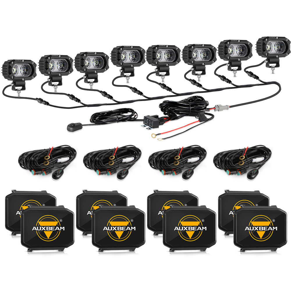 R4 Series 4 Inch 60W Lentille Corrugée 120° LED Pods