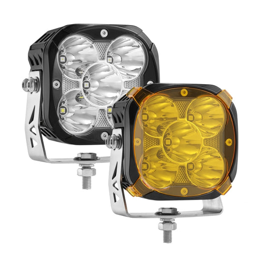 XP-ULTRA Series 4.5 Inch Spot Beam LED Pod Lights Off Road Lights with Amber Backlight