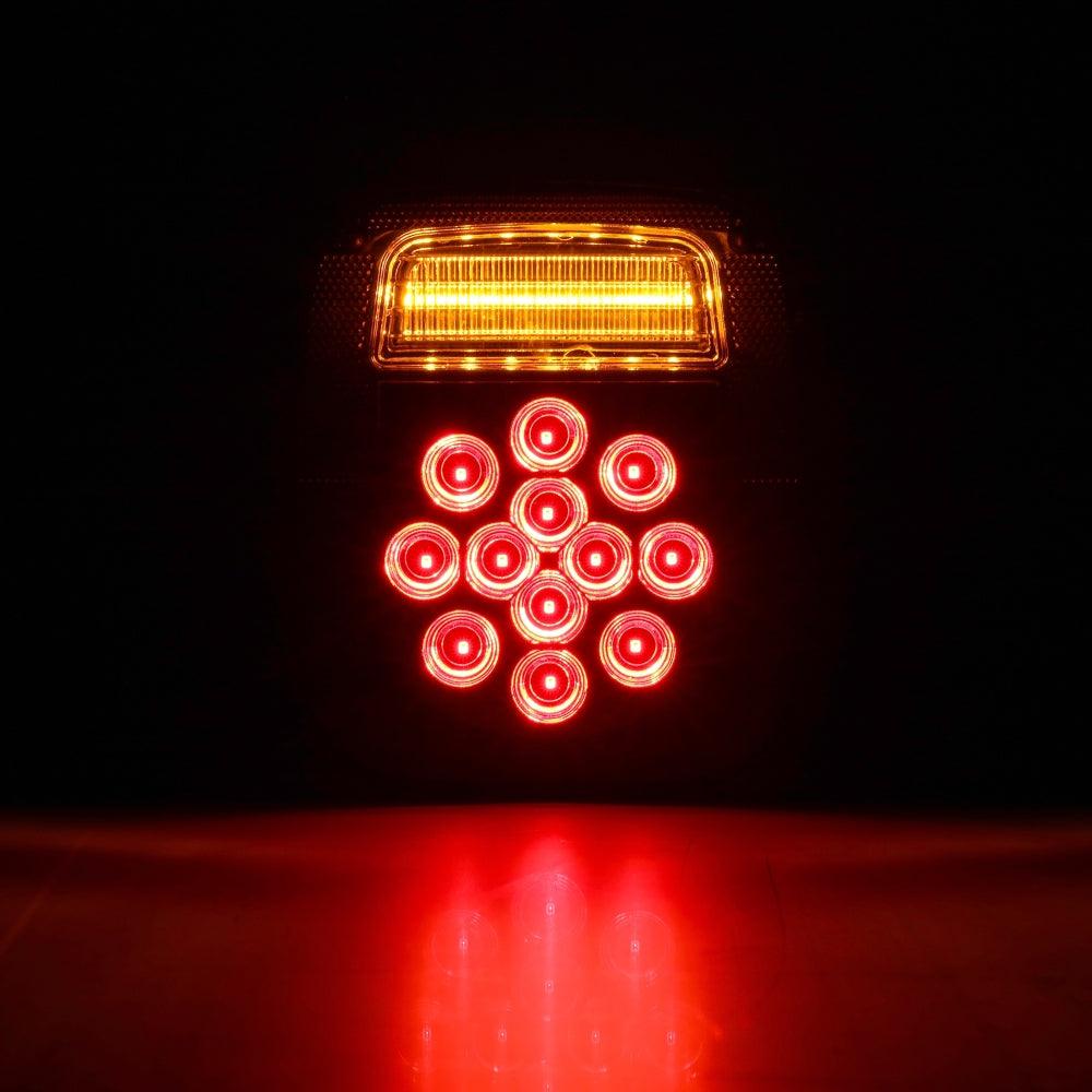 (قطعتان/مجموعة) مصابيح خلفية عالمية 39 مصباح LED باللون الأسود المدخن لشاحنة رانجلر YJ TJ CJ مقطورة فان قارب