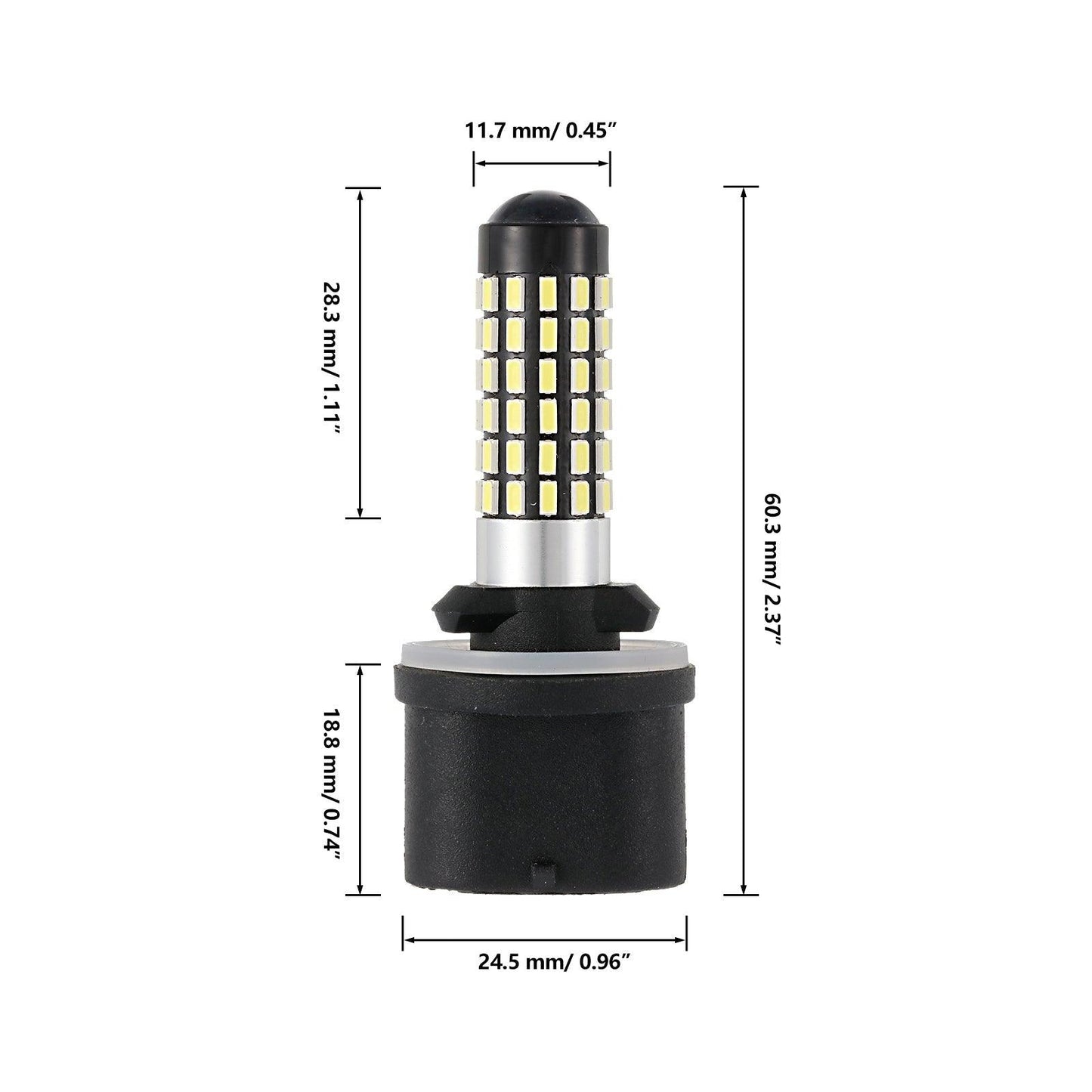 (2pcs/set) 880 881 2000LM 360°with Projector Cool White Led Fog Light Bulbs/DRL