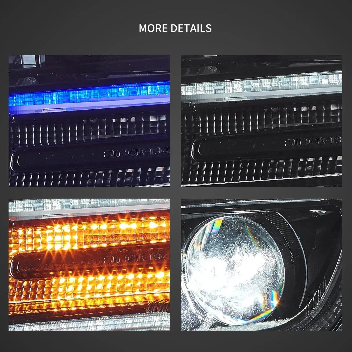 LED Headlight Assembly Full LED With Startup Animation/Blue DRL For 2011-2013 Jeep Grand Cherokee (WK2)