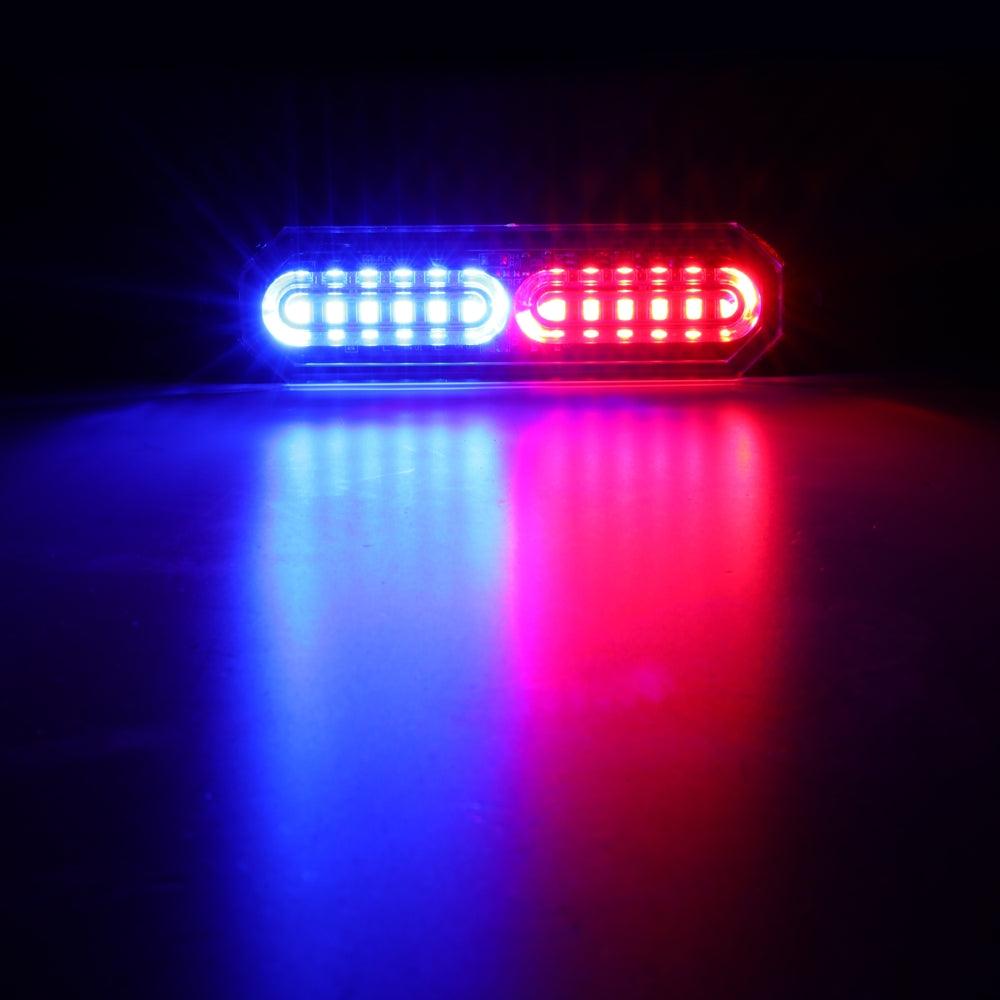(4 قطع/مجموعة) 12 مصباح LED للطوارئ مثبت على السطح لمصابيح ستروب للشاحنات والمركبات والسيارات الرباعية والشاحنات الصغيرة 