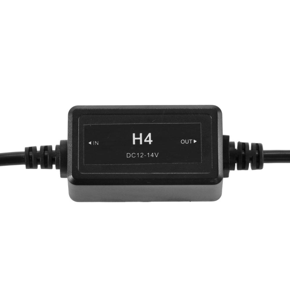 H4/9003 C10-MODEL Enhanced LED Headlight Bulbs Canbus Decoder Anti-Flicker Hyper Flash No Warning Harness Resistor Conversion Kit 2pcs/set