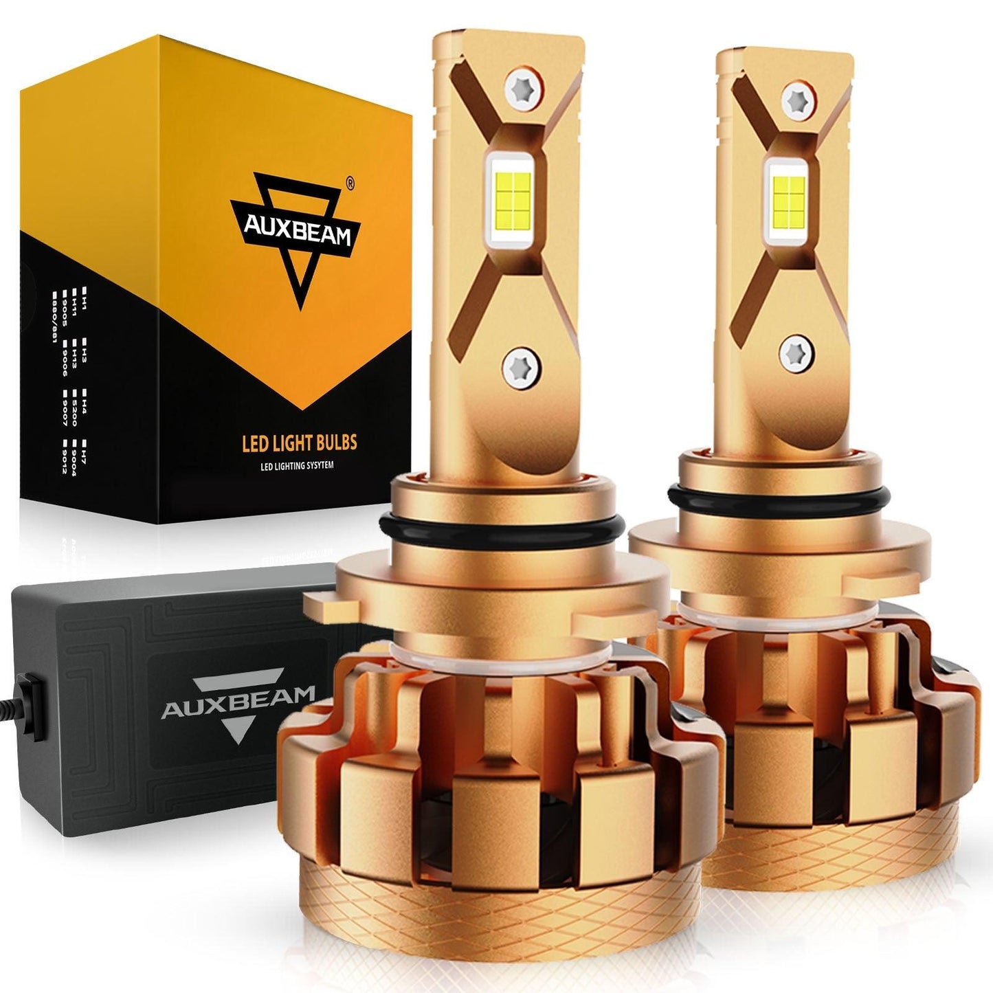 9006 LED Headlight Bulbs 70W 18000LM F-16 Plus Series Brightest 6000K Cool White | 2 Bulbs - Auxbeam  – éclairage LED auto