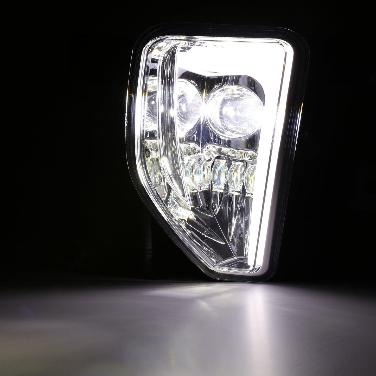 (2pcs/set) 45W DOT Approved LED Fog Lights with DRL for 2016-2018 Chevy Silverado 1500 (Chrome) 