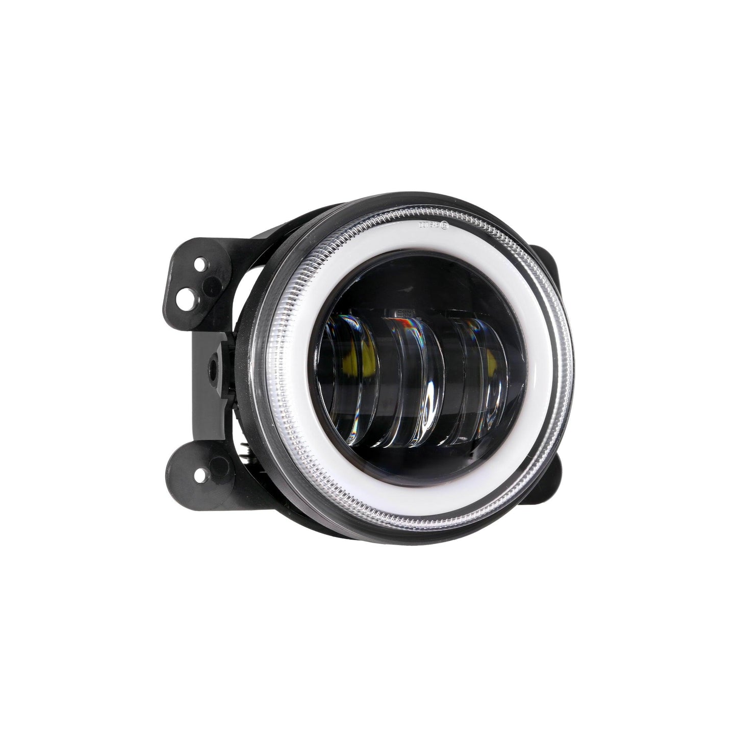 (قطعتان/مجموعة) مصابيح ضباب LED مقاس 4 بوصات مع حلقة هالة RGB وضوء إشارة الانعطاف، تحكم بلوتوث لسيارة جيب رانجلر JK 2007-2017 