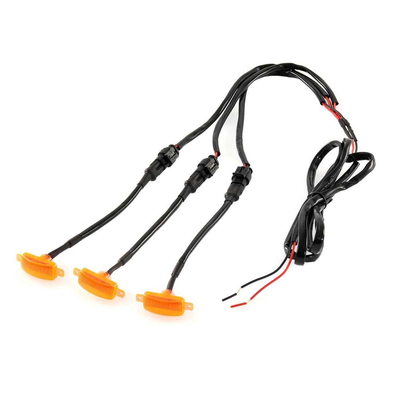 (3pcs/set)  LED Front Grille Lights Raptor Style Amber Light Fit for Ford F150 F250 F350 (Amber shell/ Smoked shell） - Auxbeam  – éclairage LED auto