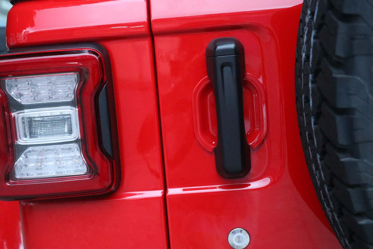 (5 قطع/مجموعة) غطاء حماية مقبض الباب الخارجي، غطاء حماية تجويف مقبض الباب لسيارة جيب رانجلر JL 2018-2022 