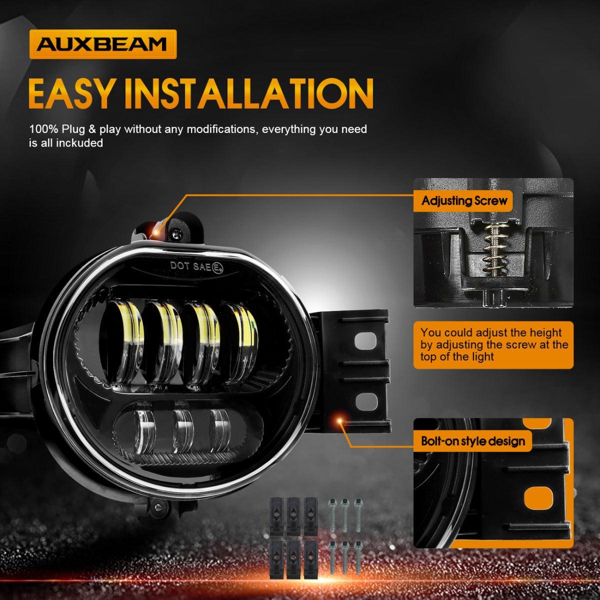 (2pcs/set) 63W Black LED Fog Light for Dodge Durango Dodge Ram 1500/2500/3500 DOT Approved