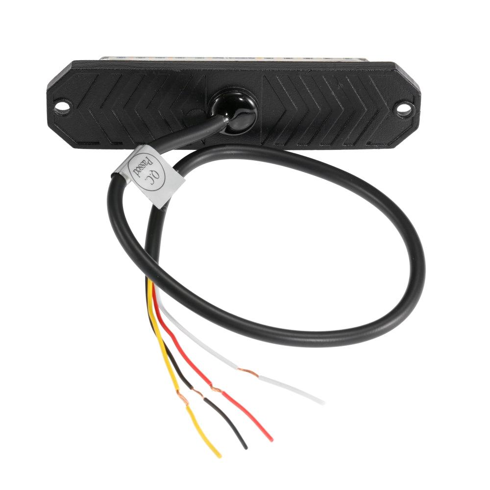 (4 قطع/مجموعة) 12 مصباح LED للطوارئ مثبت على السطح لمصابيح ستروب للشاحنات والمركبات والسيارات الرباعية والشاحنات الصغيرة 