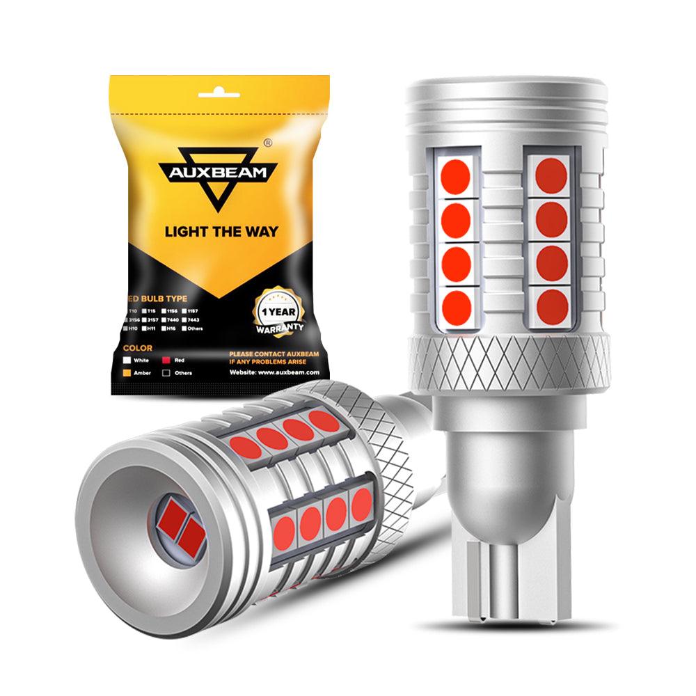 921 912 LED Bulbs Cargo Light High Mount Stop 3rd Brake Light Combo, White &amp; Strobe Red Kit | 4 bulbs