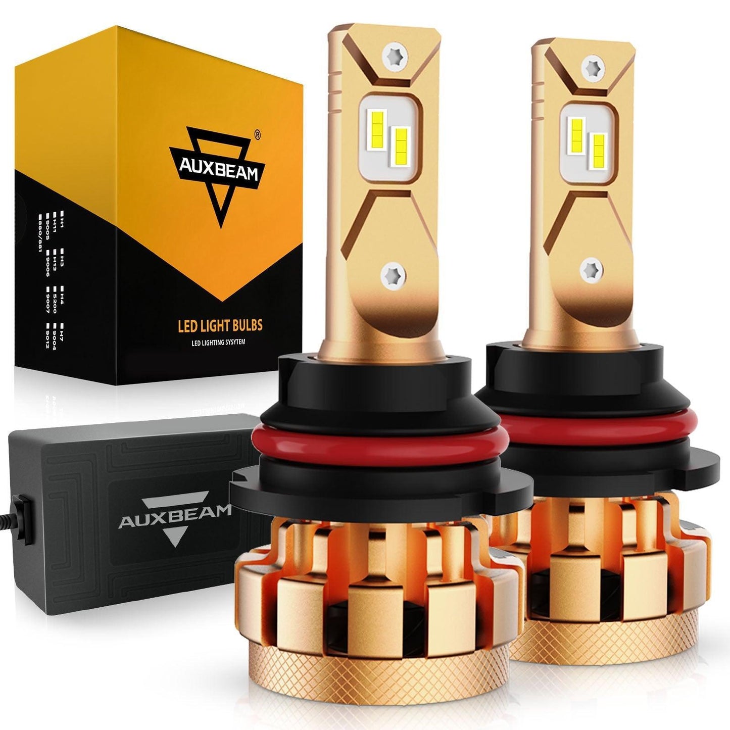 9007 LED Headlight Bulbs 70W 18000LM F-16 Plus Series Brightest 6000K Cool White | 2 bulbs