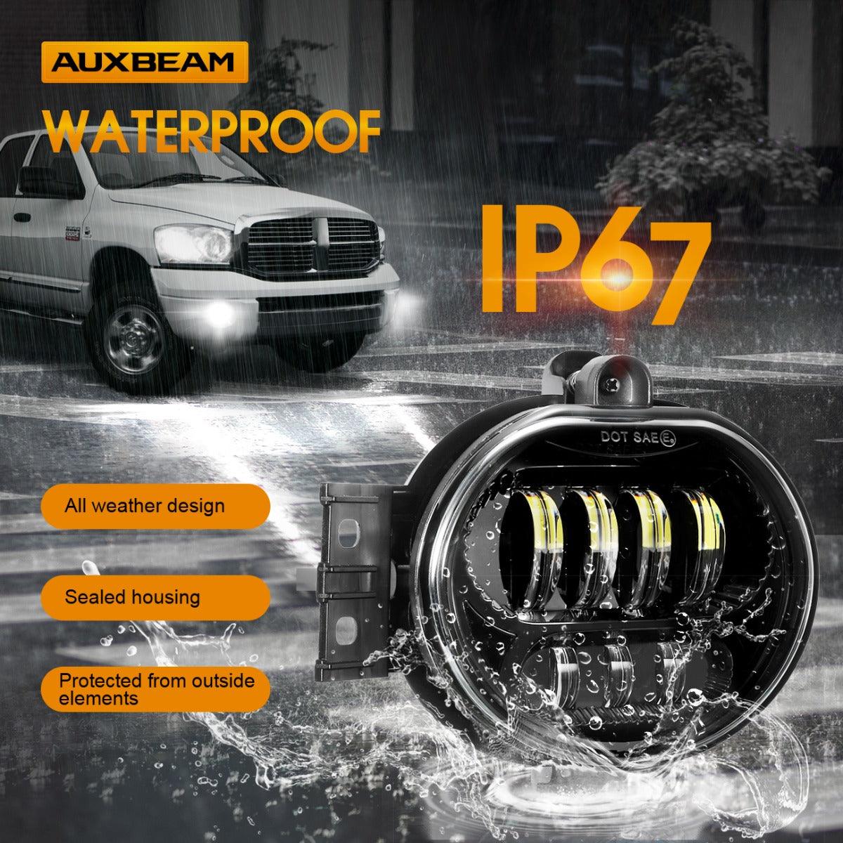 (2pcs/set) 63W Black LED Fog Light for Dodge Durango Dodge Ram 1500/2500/3500 DOT Approved