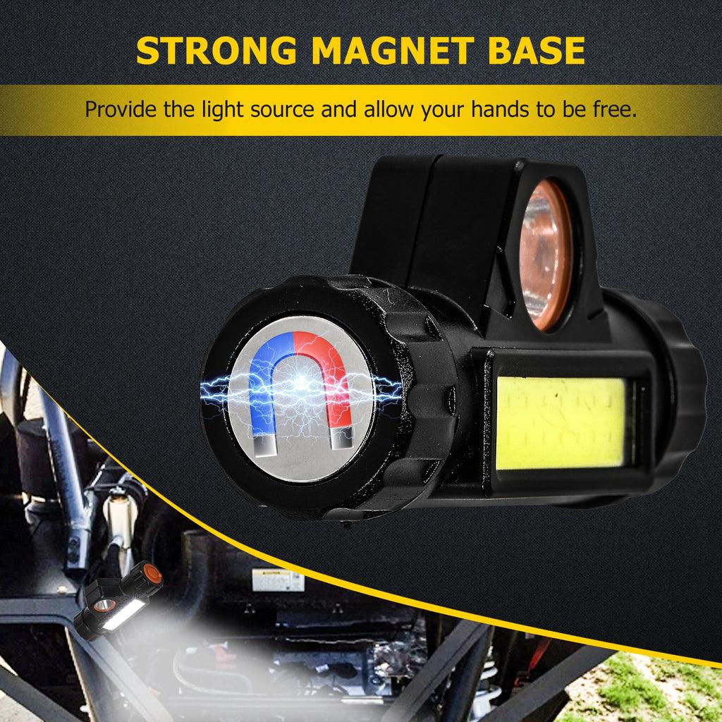 مصباح قبة داخلي UTV مع حامل قفص قضيب دوار عالمي + مجموعة إضاءة صخور LED RGB لـ Polaris و Can-Am و UTV و ATV ومركبات الطرق الوعرة