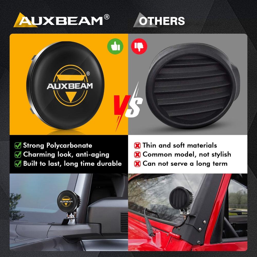 4 Inch Round LED Pod Lights Black Cover Light Shield Cover - Auxbeam  – éclairage LED auto