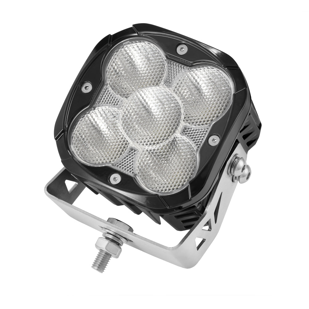 XP-ULTRA Series 4.5 Inch Flood Beam LED Pod Lights Off Road Lights with Amber Backlight