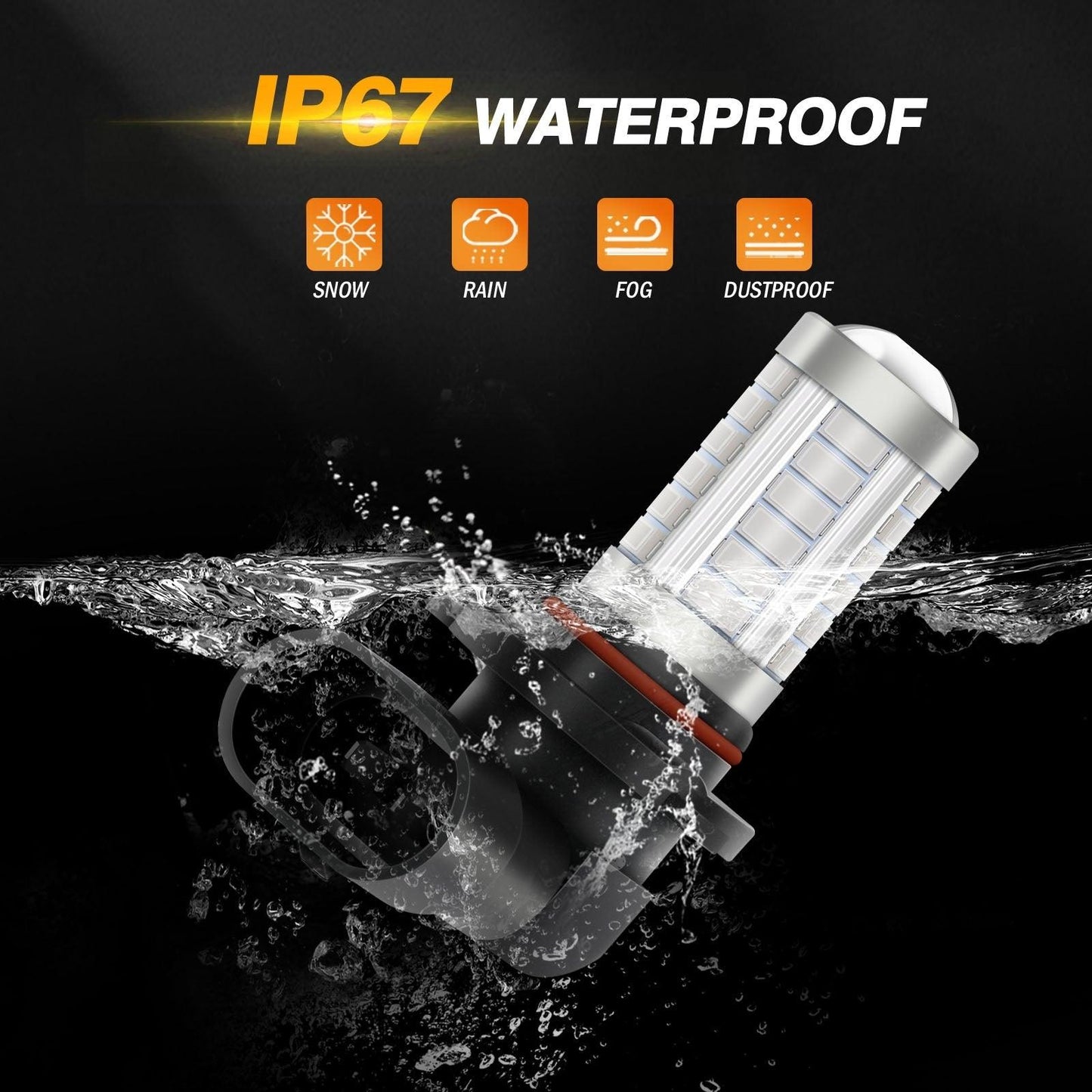 9006/HB4 LED Fog Light/DRL Bulbs 50W 4000LM Deep Blue 33LED Series | 2 bulbs