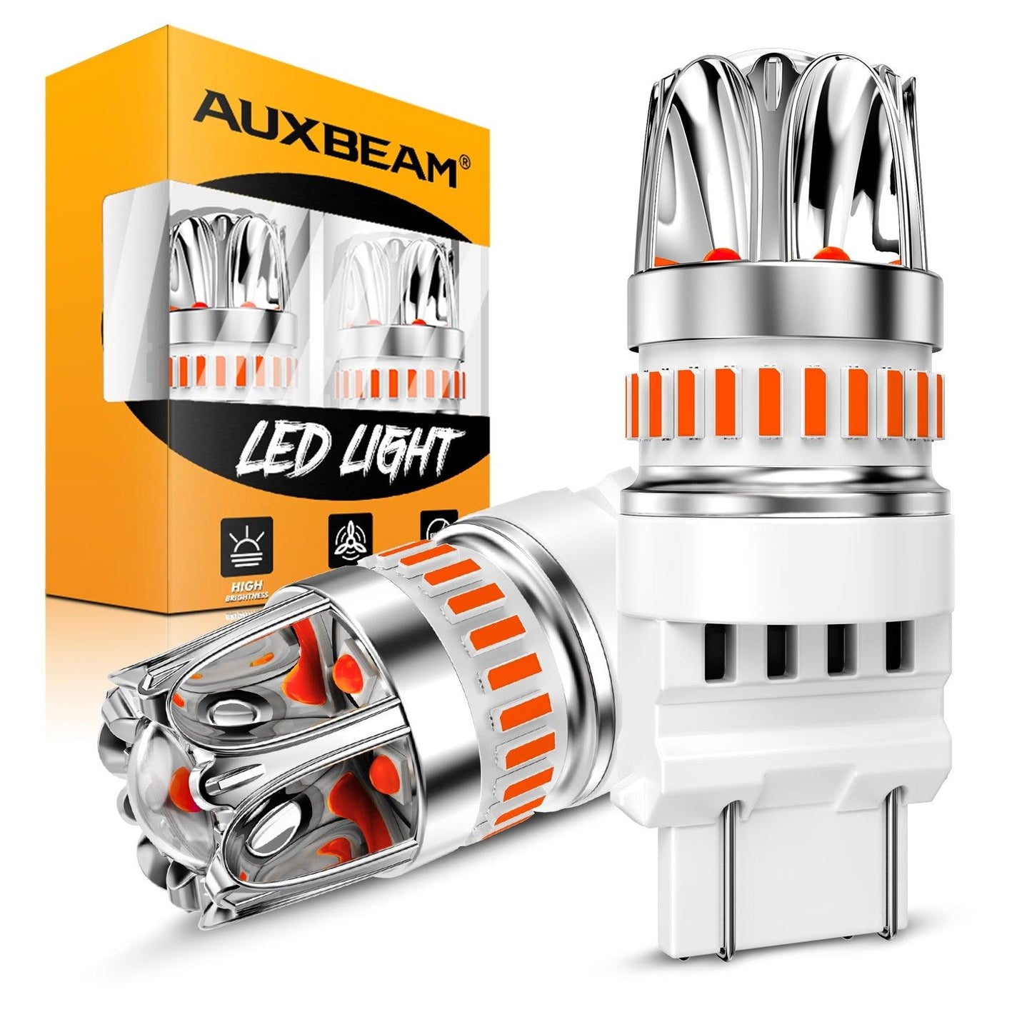 T25 3157 3156 LED Brake/Tail Light Bulbs 14W 6000LM CAN-Bus Error Free Red Y2 Series | 2 Bulbs