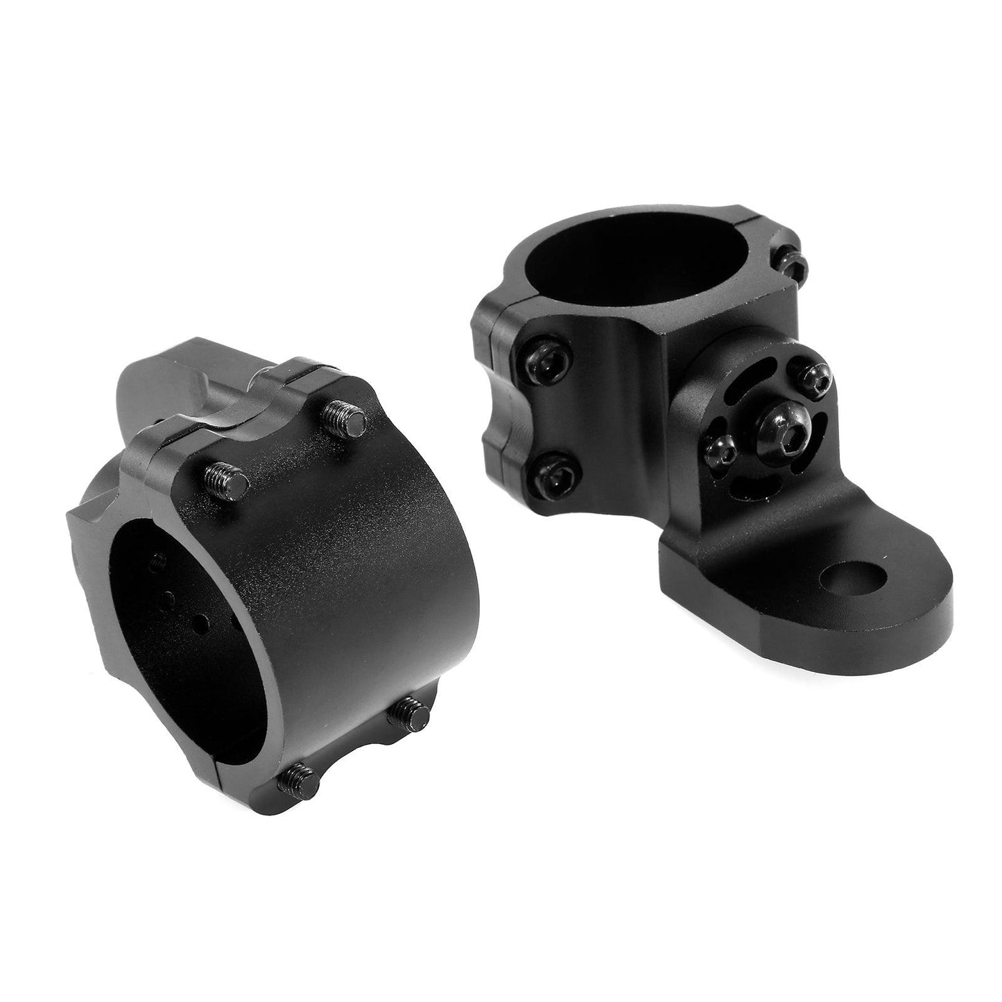 3FT/4FT LED RGB Whip Lights with Bluetooth/ Remote Controlled & Black Universal Flagpole Light Mount  for all UTVs with 1.75" to 2" Roll Cage