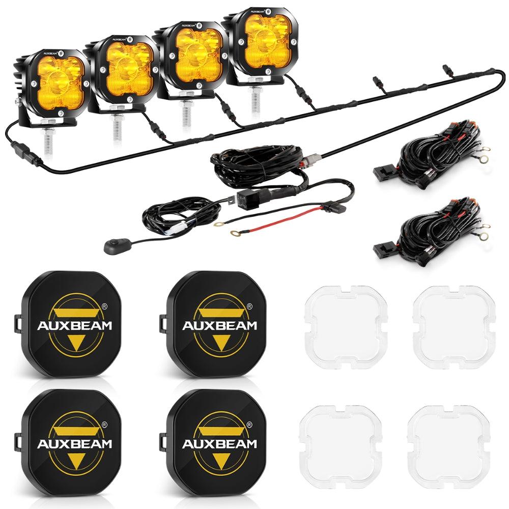 XP-ULTRA Series 3 Inch 80W 9600LM LED Pods Lights White&Amber - Auxbeam  – éclairage LED auto