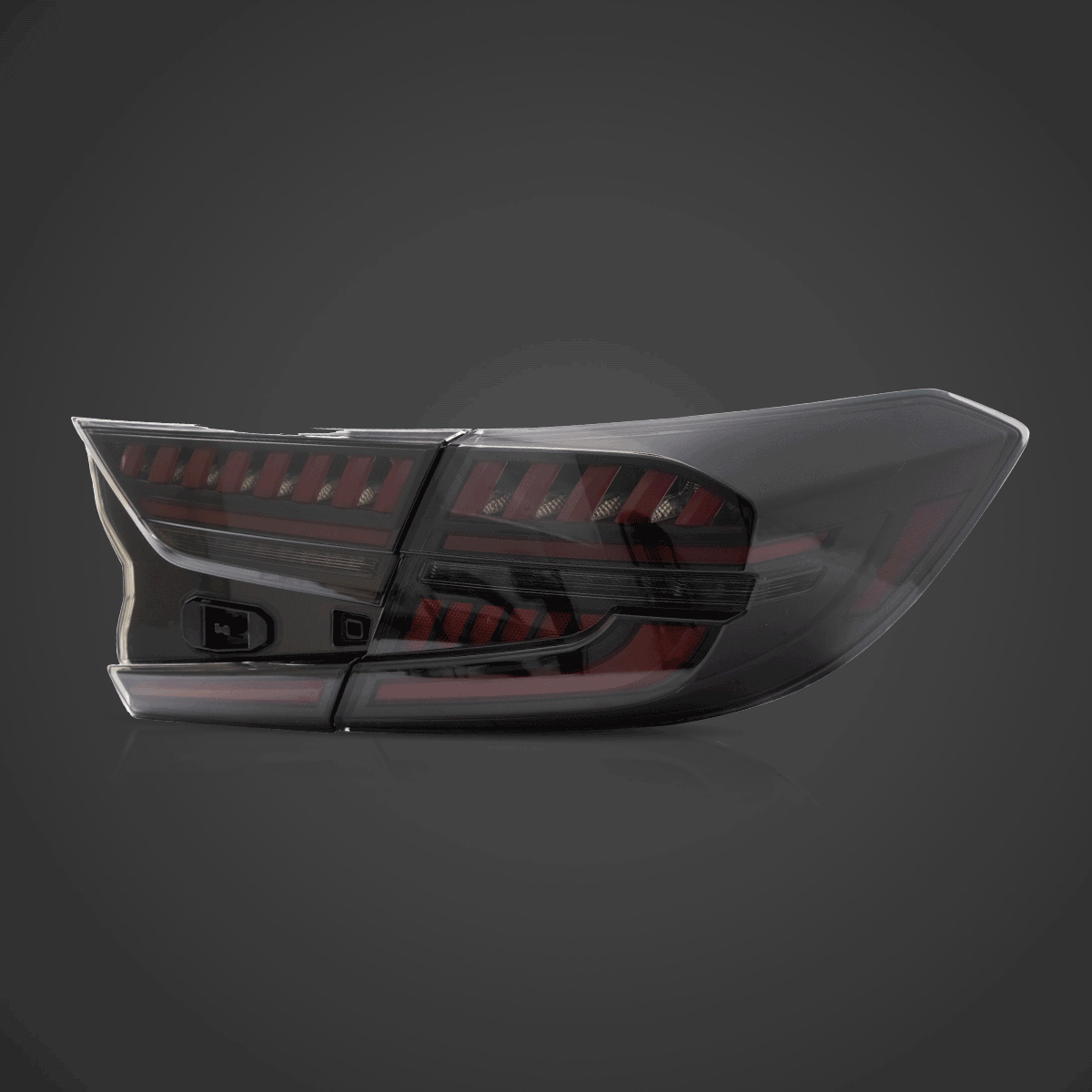 LED Tail Light Assembly With Full LED Dynamic Welcome Lighting For 2018-2022 Honda Accord 10th Gen