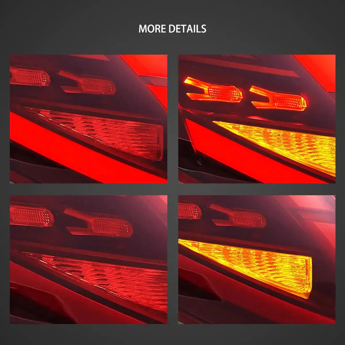 LED Tail Light Assembly For 2009-2017 Ford Fiesta Hatchback