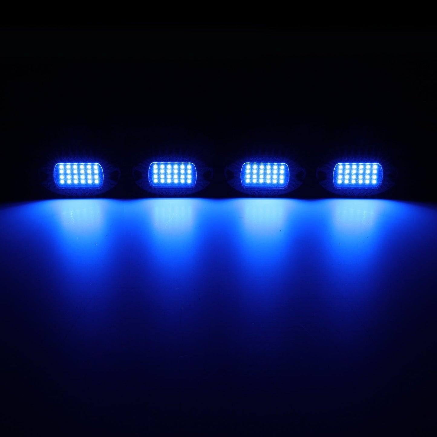 RGBW LED Rock Lights Kit with Bluetooth APP & Wireless Remote Control, Multicolor Neon Underglow Lights with Brake Light function