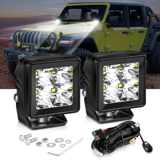 2 Inch 40W 4000LM LED Pod White Spot Offroad Light - Auxbeam  – éclairage LED auto