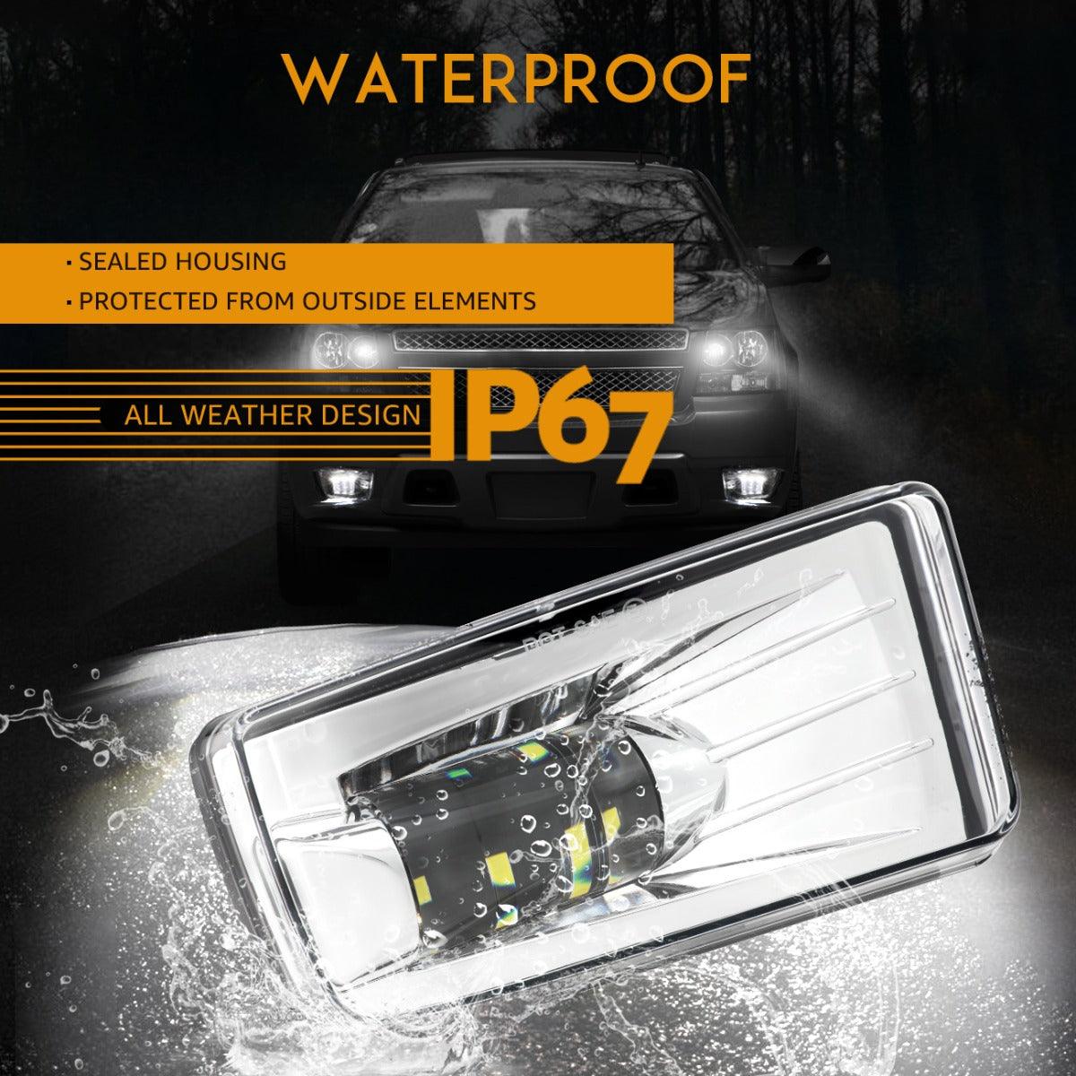 (2pcs/set) 36W Chrome LED Fog Lights 5202 for Chevy(Chevrolet) 