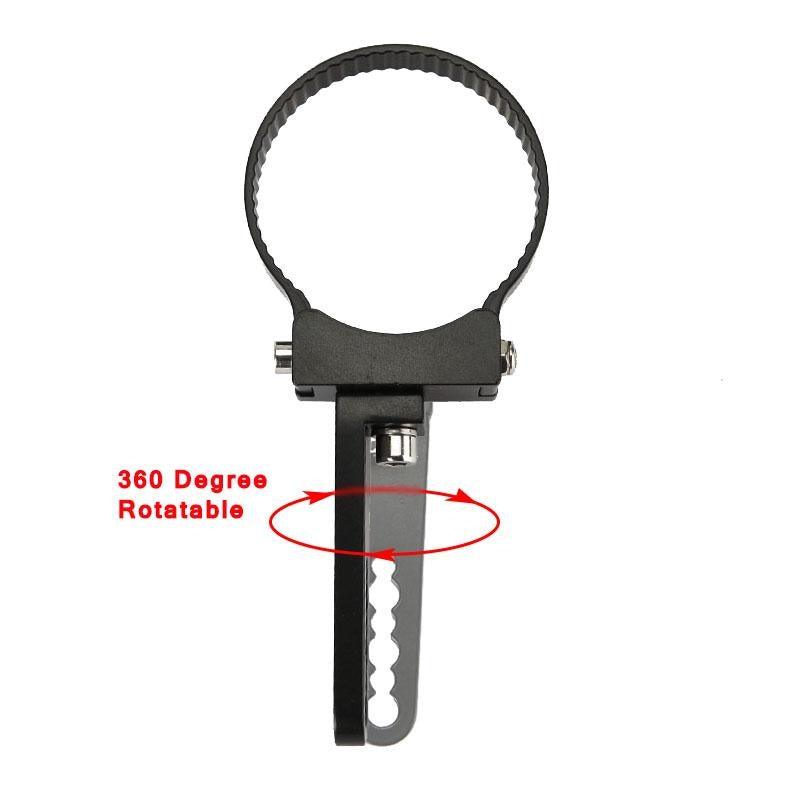 (قطعتان/مجموعة) طقم حامل تثبيت قضيب الإضاءة مقاس 2.5 بوصة مع مشابك قفص لفة قضيب الثور