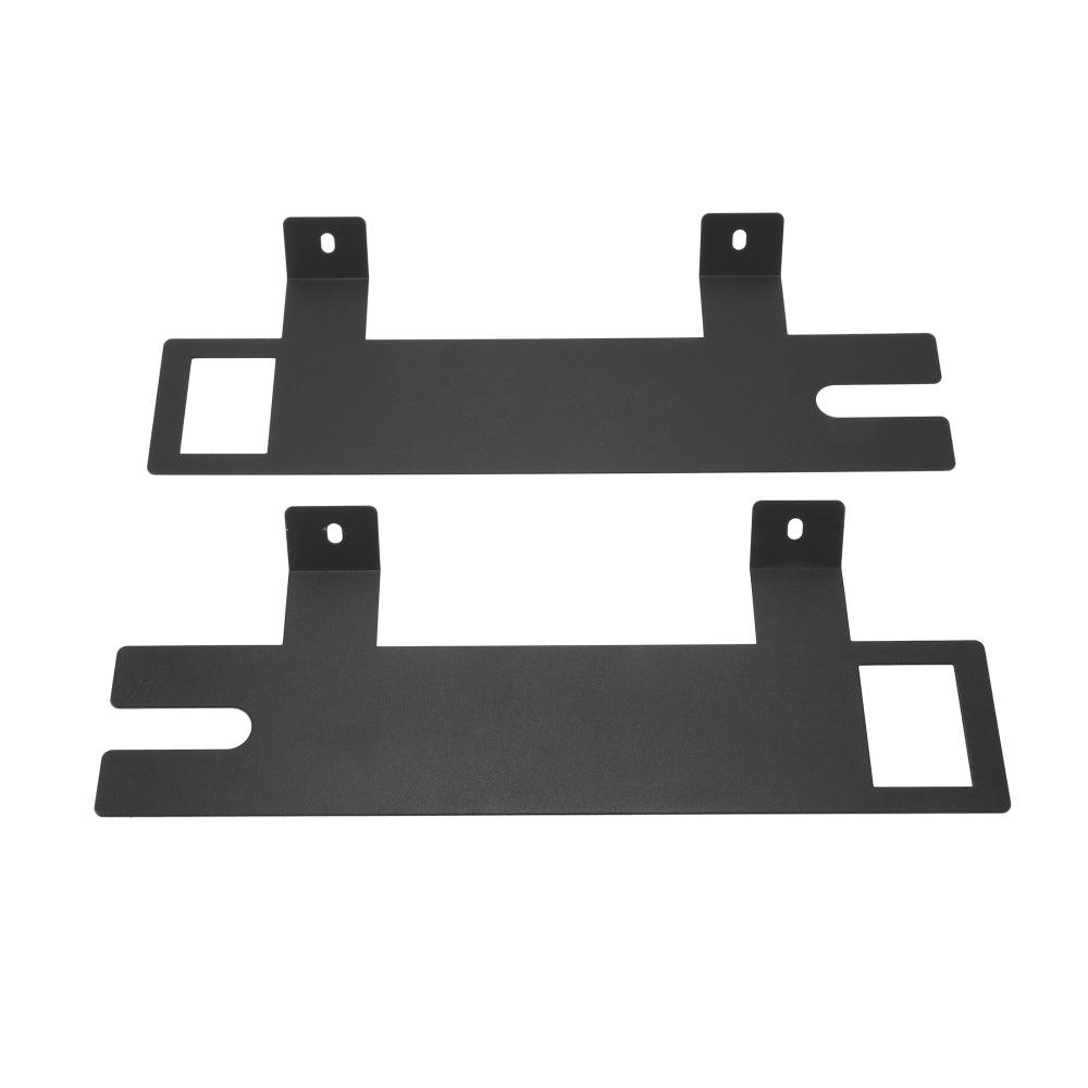 شريط إضاءة ستروب أزرق وأحمر مزدوج الواقي مقاس 17 بوصة مع 20 نمطًا وامضًا مع لوحة تحكم للمركبات والشاحنات والسيارات الرياضية متعددة الاستخدامات والسيارات رباعية الدفع