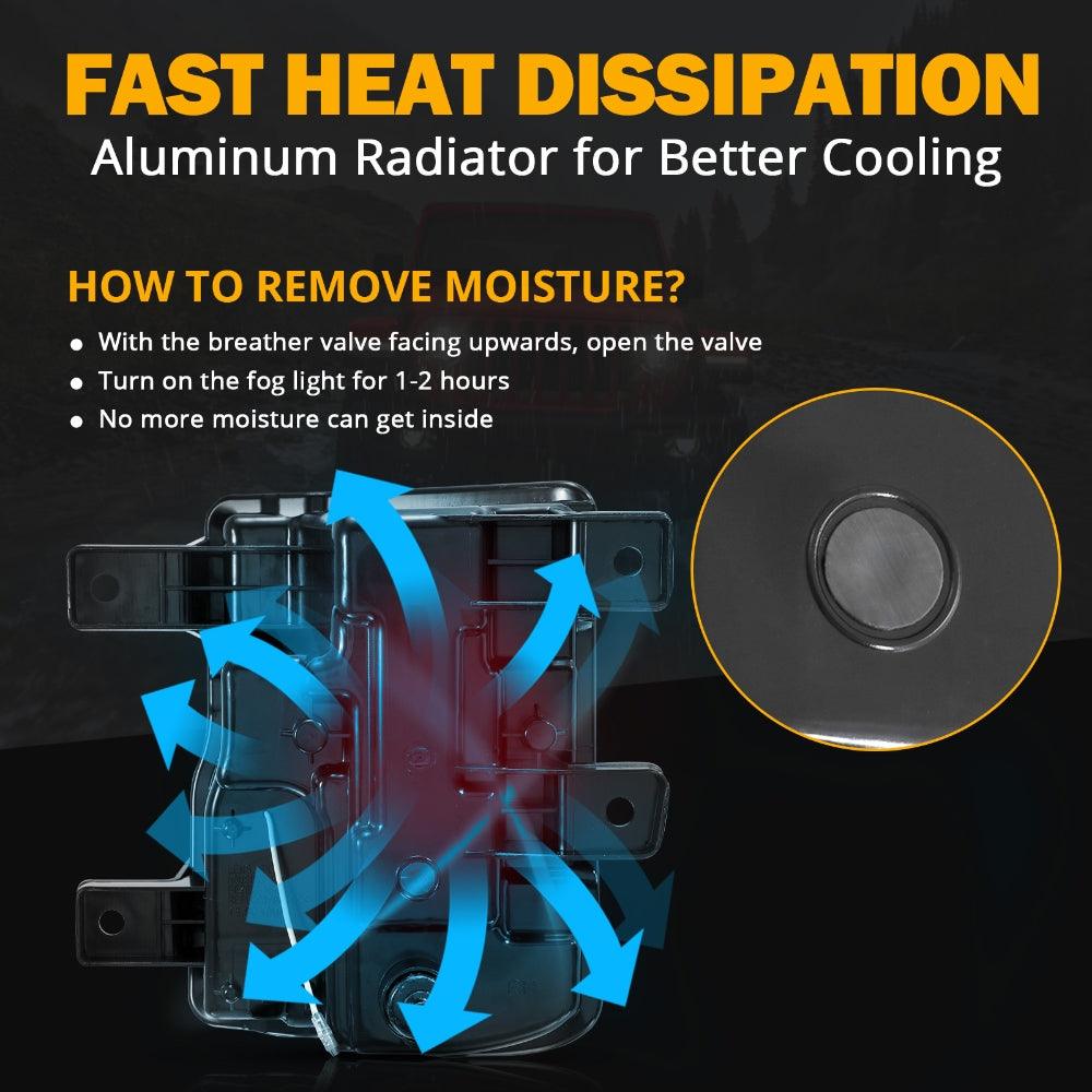 45W LED Fog Lights with DRL for 2016-2018 Chevy Silverado 1500